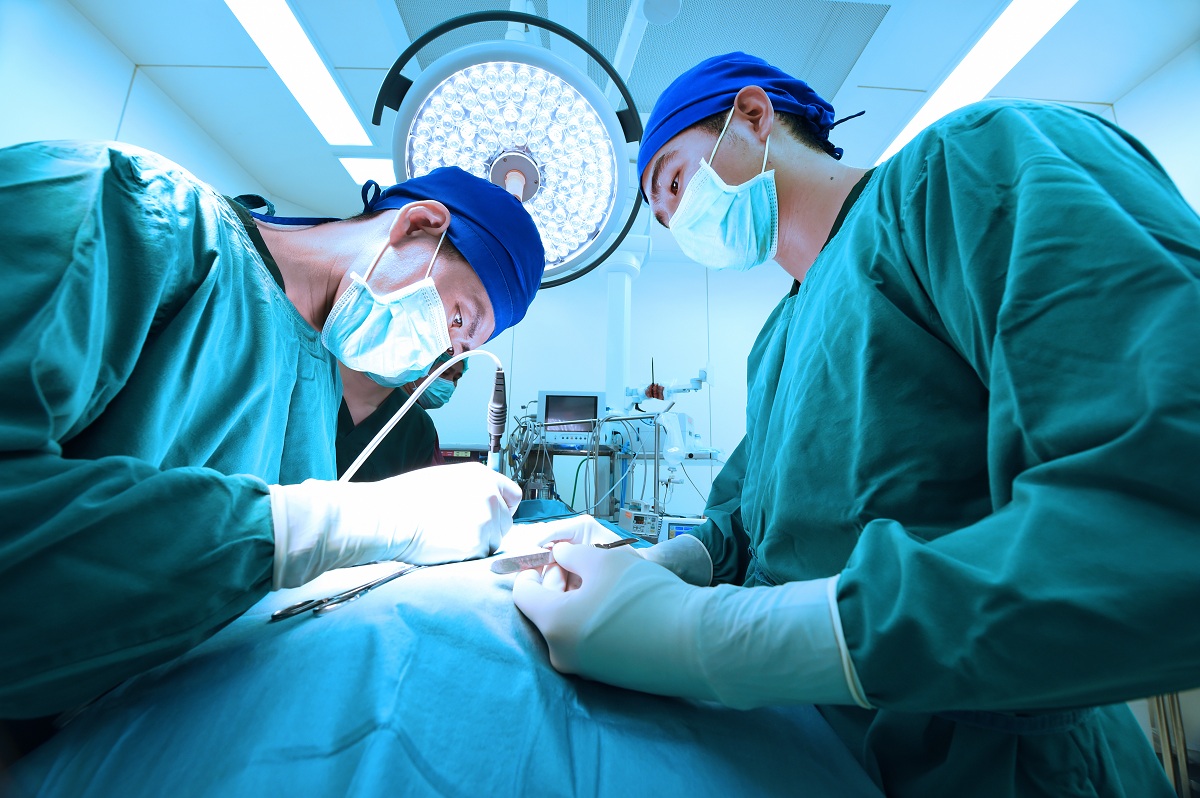 Surgeons working